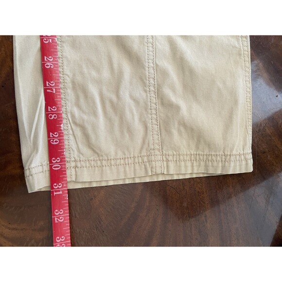 NWT H&M Divided Woman's Light Beige Canvas Cargo Pants Size 8 - Picture 10 of 10